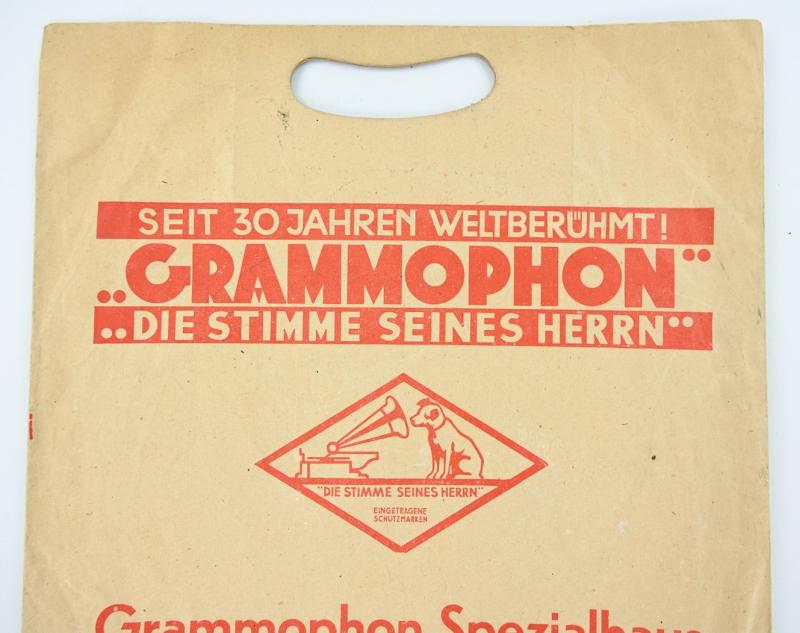 German Third Reich DRGM Music Record Bag