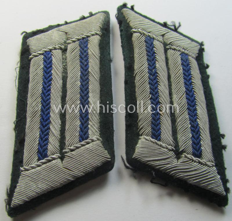 4-pieced WH (Heeres) officers'-type insignia-set as intended for an: 'Oberleutnant u. Arzt u. Mitglied der Sanitäts-Truppen'