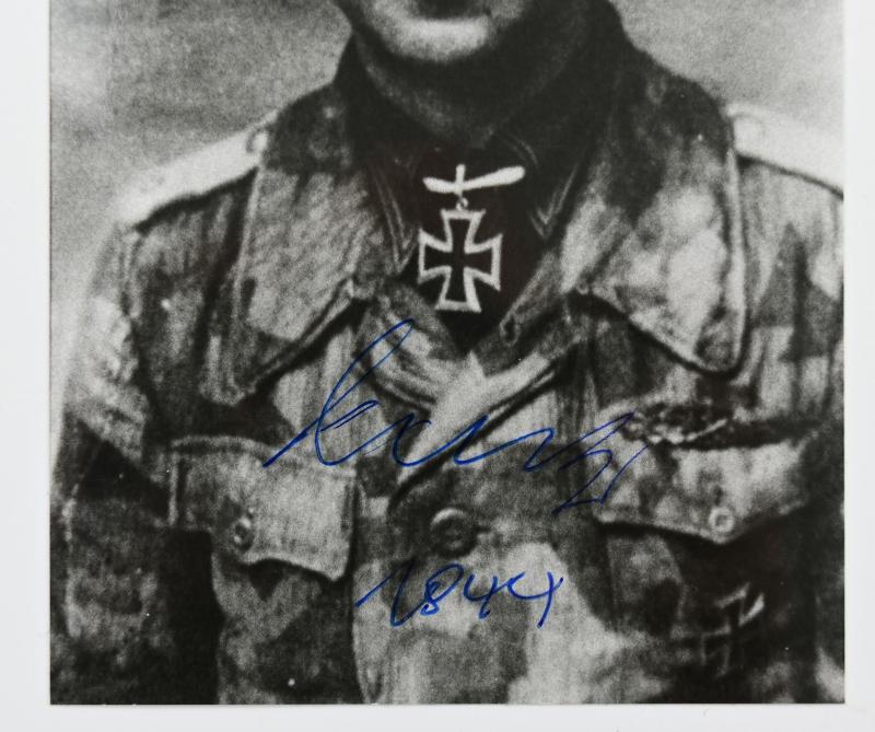 Signature of Wehrmacht Heer KC Recipient 'Wolfram Kertz'