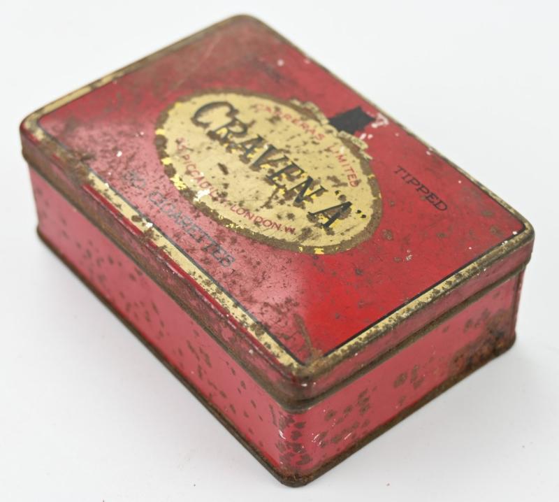 British WW2 Period 'Craven A' Virginia Cigarettes Tin box
