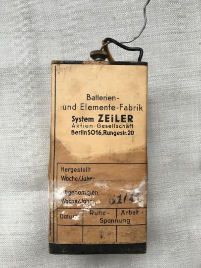 Wehrmacht FF33 Field Telephone Battery