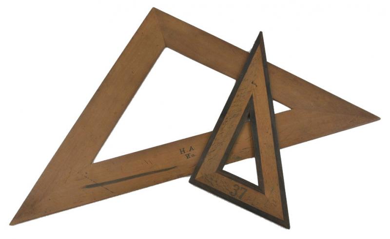 German set of Degrees Triangles
