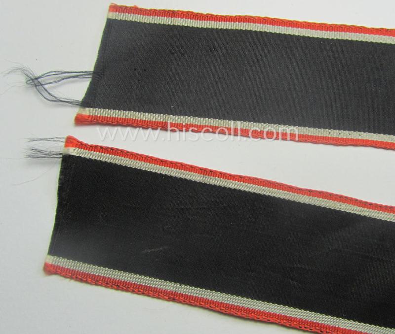 'DAF- ('Deutches Arbeitsfront') ie. 'KDF'- ('Kraft durch Freude'-) related white-coloured- (period-souvenir) cap-tally (ie. 'Mützenband') entitled: 'M.S. Wilhelm Gustloff'