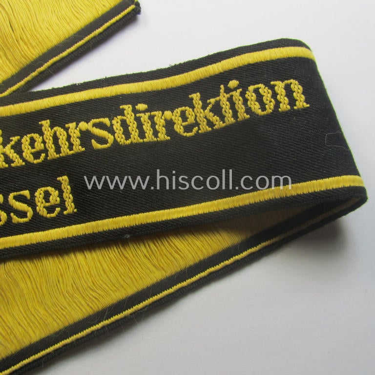 'DRB' (ie. 'Deutsche Reichsbahn') cuff-title (ie. 'Ärmelstreifen'): 'Wehrmacht-Verkehrsdirektion Brüssel'