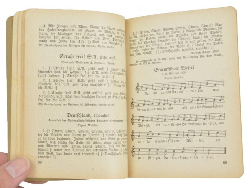 German NSDAP Songbook 1934