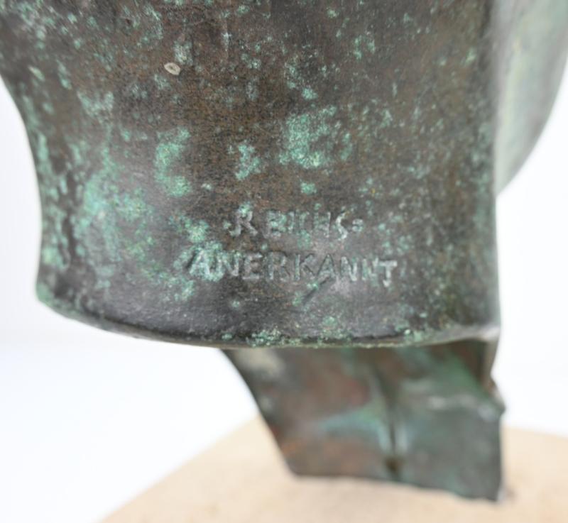 German Third Reich Period Adolf Hitler Bronze Buste