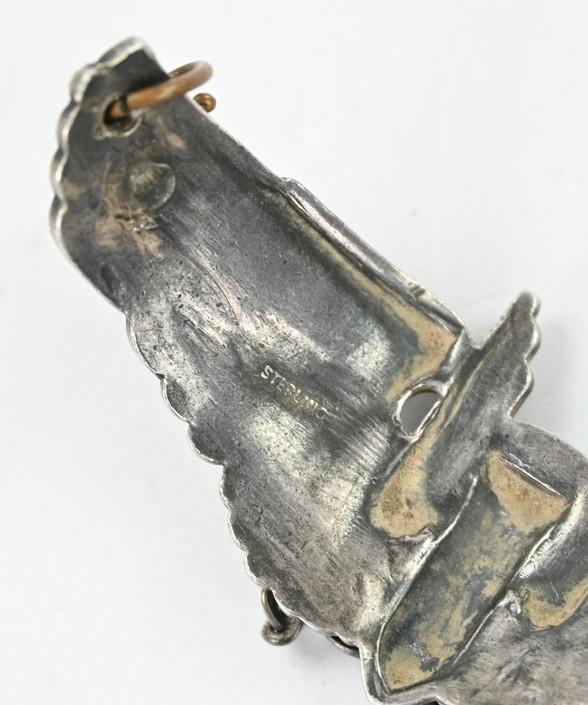USAAF WW2 Bombadier Wings Sterling Silver Bracelet