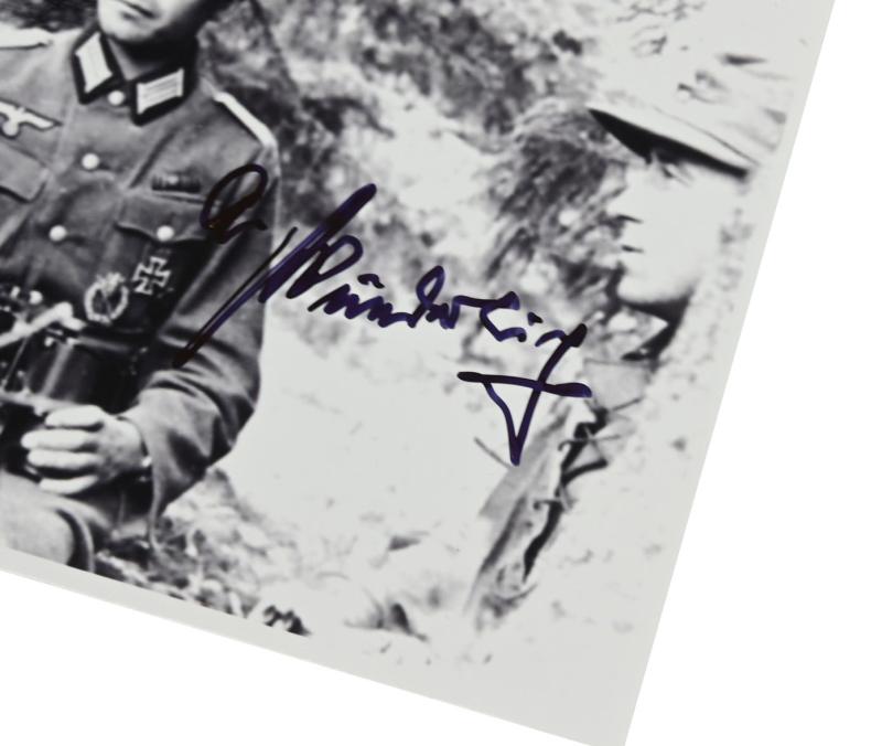 Signature of Wehrmacht Heer KC Recipient 'Achim Wunderlich'