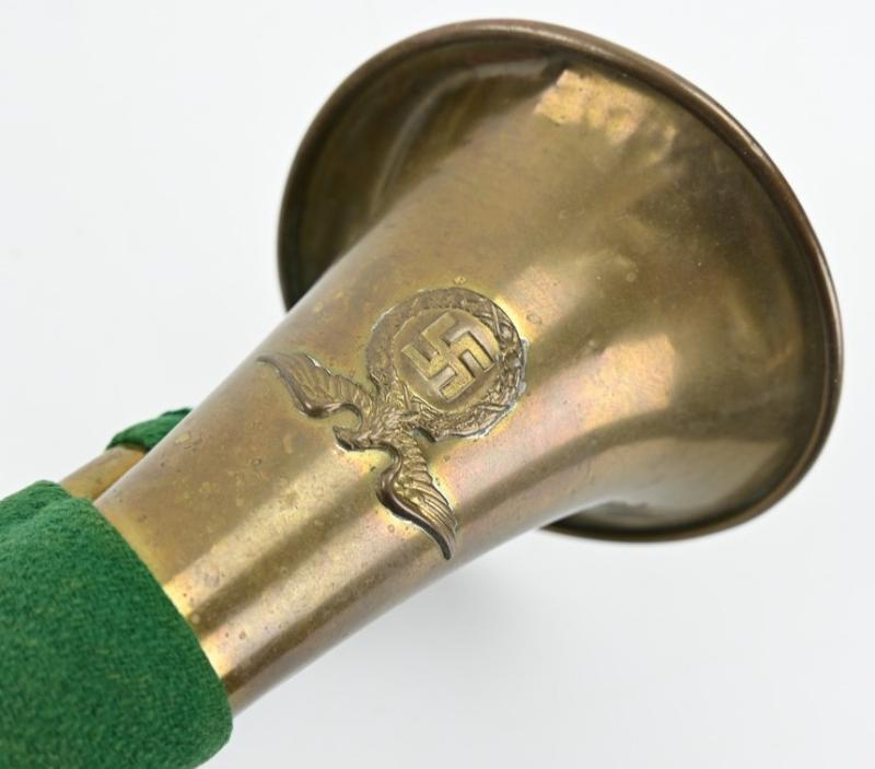 German NSDAP Bugle Trumpet