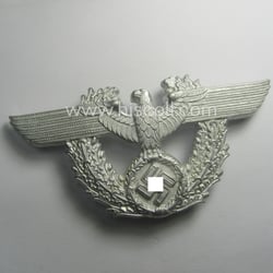 'Polizei' ie. 'Gendarmerie' (police), silver-coloured- and/or alumimium-based, enlisted-mens'-...
