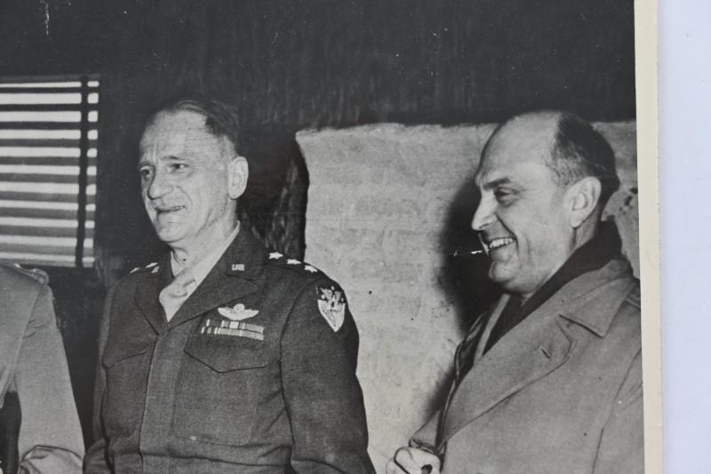 USAAF WW2 Press Photo 'USAAF Leaders in Italy'