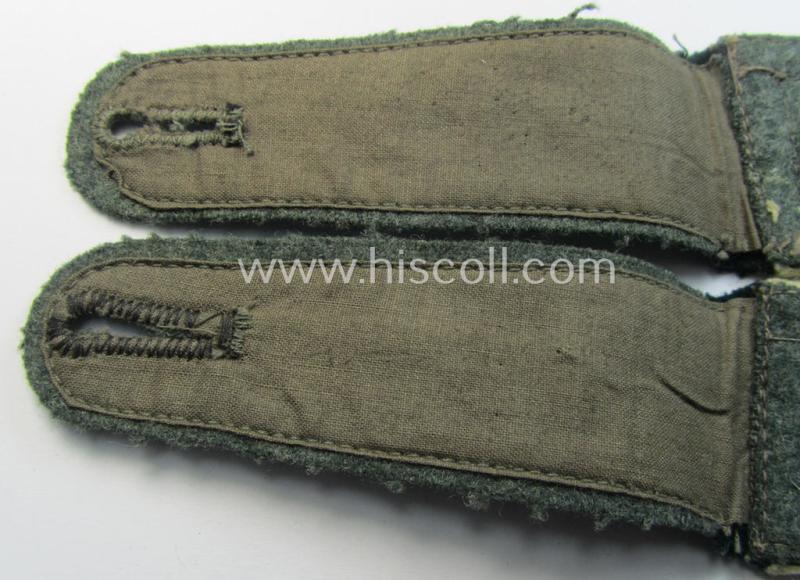 Neat - and fully matching! - pair of WH (Heeres), early-war-period- (ie. 'M36 o. M40'-pattern, 'rounded styled') 'cyphered' NCO-type shoulderstraps as was intended for - and worn by! - a: 'Feldwebel des Infanterie-Regiments 396'