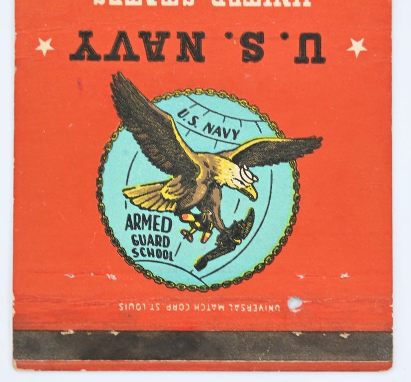 US Navy Empty Matchbox