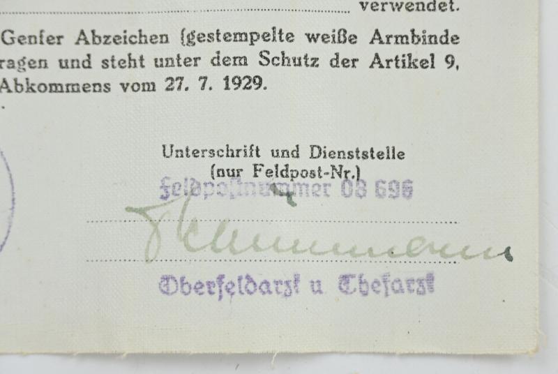 German DRK ID Card 'Magdalena Lischka'