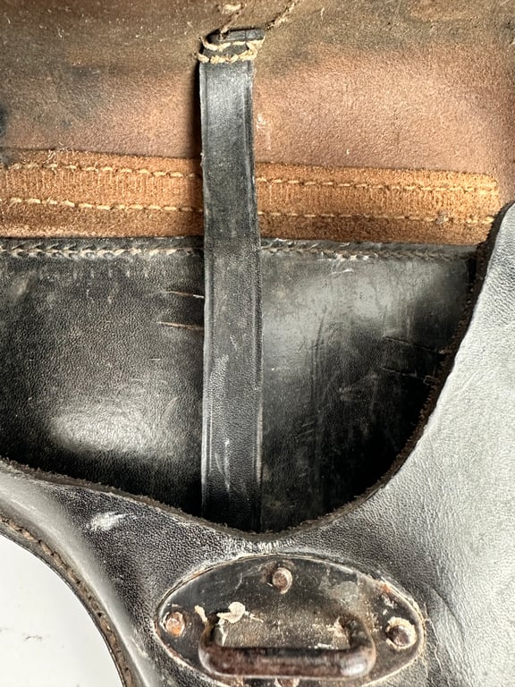 Original German WWII P38 Hardshell Leather Holster 1943