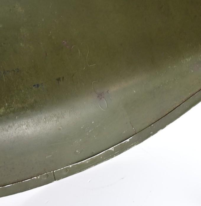 US WW2 M1 Fixed Bale Helmet 'Schlueter' War Reject
