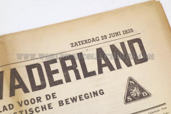 Dutch NSB Newspaper "Volk en Vaderland"