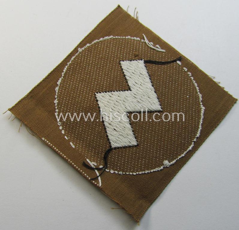 Superb, DJ (ie. 'Deutsches Jungvolk') arm-badge as was specifically intended for usage by a member who served within the: 'Oberbann 6' (ie. 'NPEA'- ie. 'NAPOLA'-institutes) being a 'virtually mint- ie. unissued' example