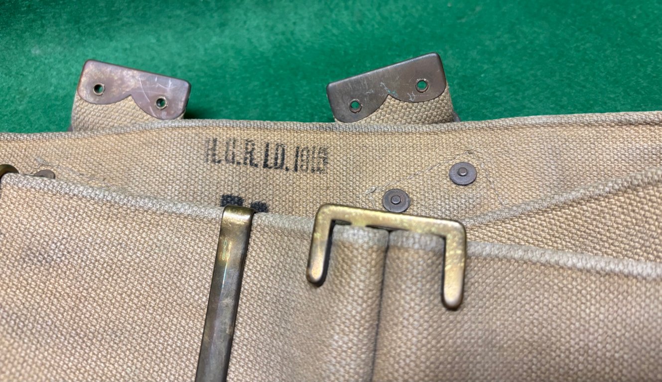 1908 Pattern Web Equipment Waistbelt dated 1916