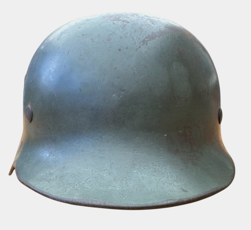 Wehrmacht Heer Untouched M35 Double Decal Helmet – ET68 – 1937 Liner
