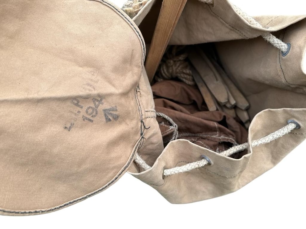British WWII Army Tent in Bag 1940