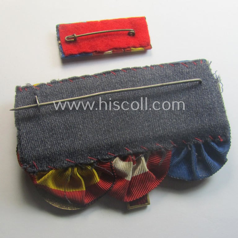 WWII- (ie. LW- ie. 'Legion Condor') related: 'Ordenspange' (being of the non-'detachable-pattern') showing resp. a: WH (LW) 'DA der 4. Stf.' and 2 Spanish Civil-War commemorative-medals