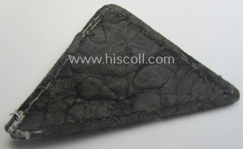 German Red Cross (ie. 'Deutsches Rotes Kreuz' or 'DRK') greyish-coloured- and/or triangular-shaped and neatly hand-embroidered (ie. typically officers'-pattern!) arm-eagle entitled: 'Kreisstelle Köln-Stadt'