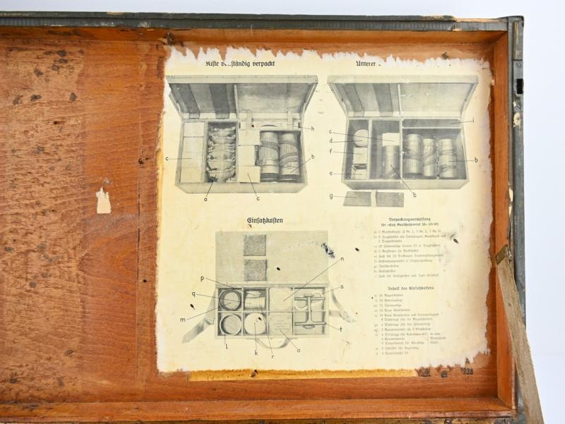 German WH Officer Clothing Case / Re-issued Luftschutz Gasmask Storage Box