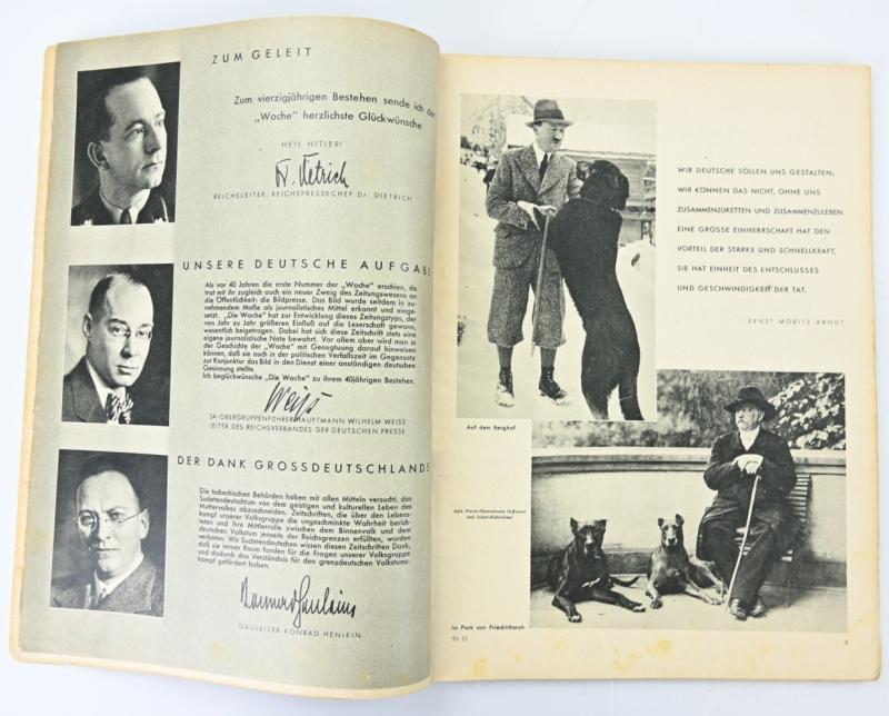 German Third Reich Magazine 'Die Woche' 1940 Special 40 Years Edition