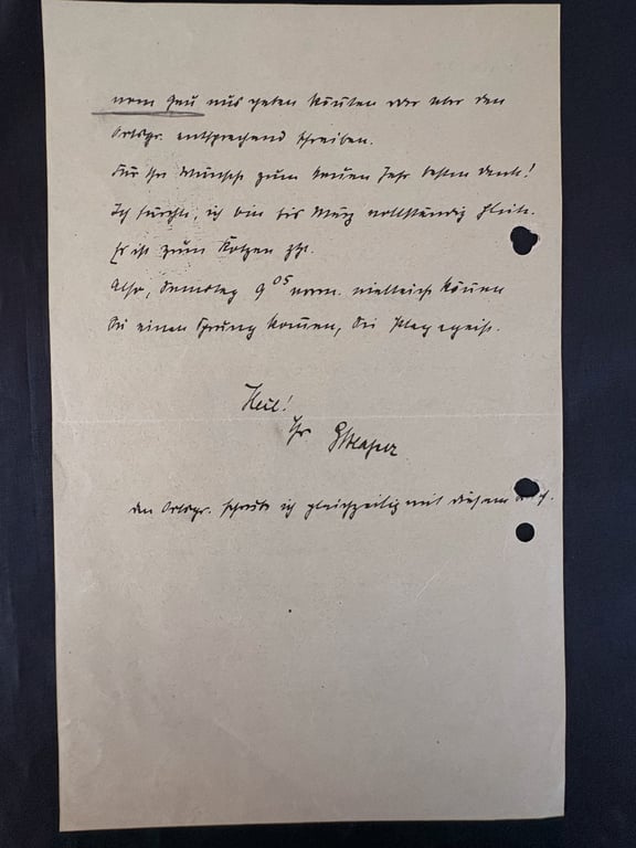 GERMAN WWII VERY RARE GREGOR STRASSER HAND SIGNED AUTOGRAPH LETTER SIGNED   ADDITIONAL PHOTOS