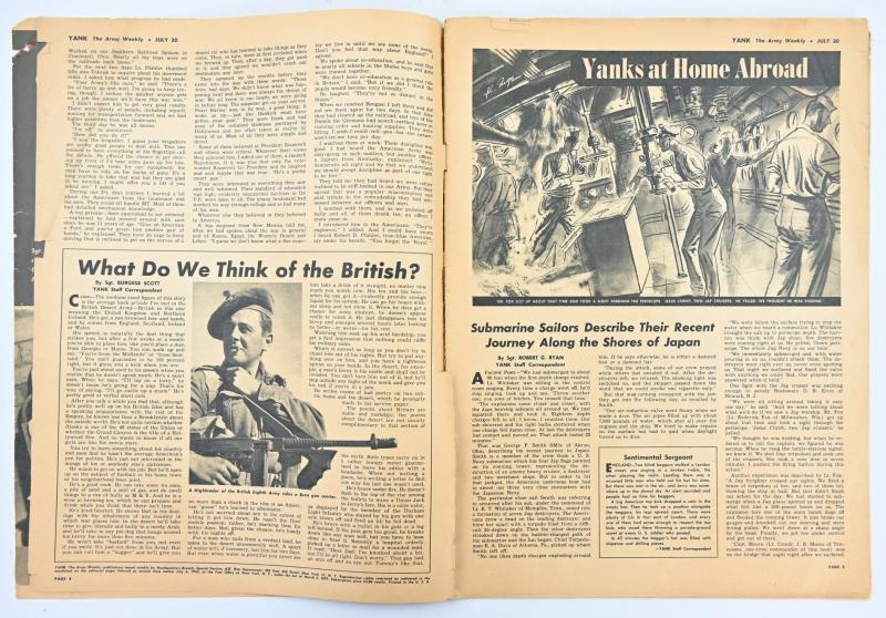 US WW2 Yank Magazine July 30, 1943