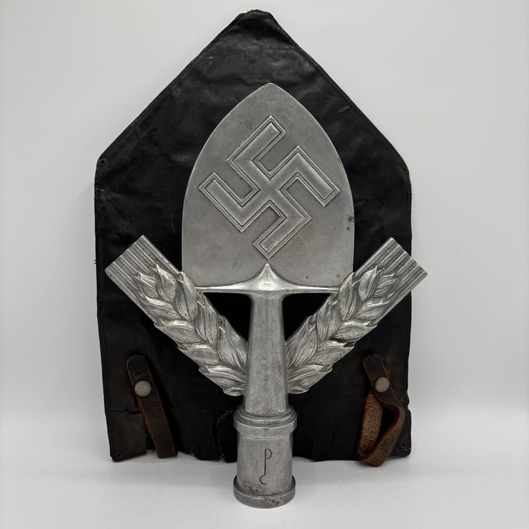 RAD Flagpole Finial with Carrying Bag - Gebrüder Cossack Maker Marked