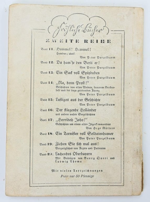 German WH Soldier Booklet 'Ein Tornister voll Humor'