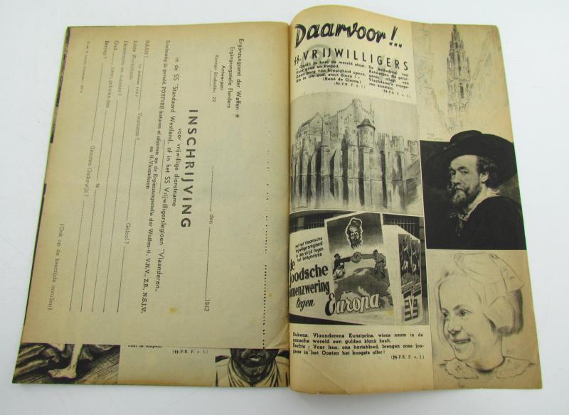 “Vlamingen op!” Waffen-SS Recruitment Brochure – Flanders, ca. 1941–1942