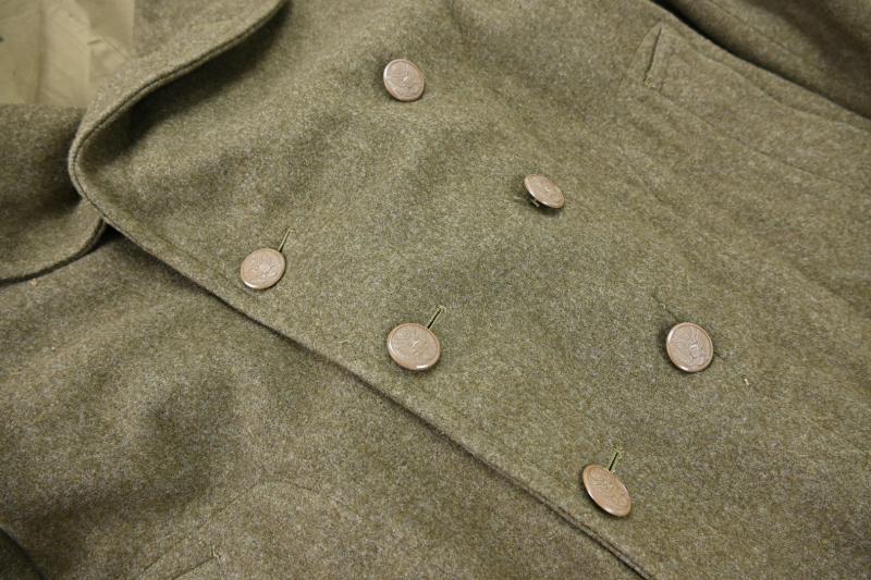 US WW2 Enlisted Men Wool Greatcoat 44L
