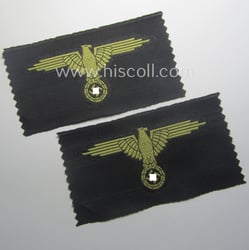 'SS' (ie. 'Waffen-SS') 'BeVo'-woven, EM- (ie. NCO-pattern) tropical-styled...