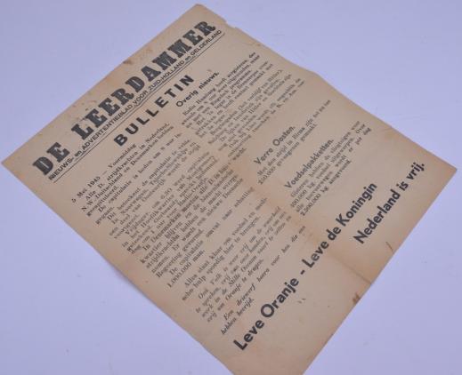 Dutch WW2 News Advertising Poster