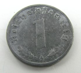 Original 1945 German 1 Reichspfennig Coin – Berlin...