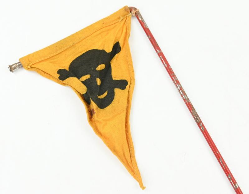 German WH Gas Warning Flag with Pole