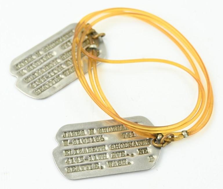 US WW2 Dog-Tag set of 'James N Shoemaker'