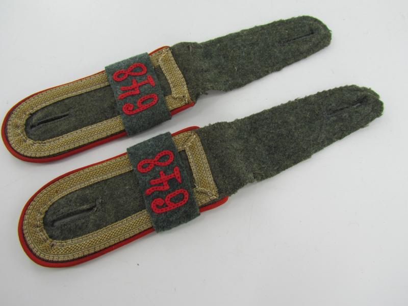 Wehrmacht Heer Artillery Shoulder Boards Regiment 648