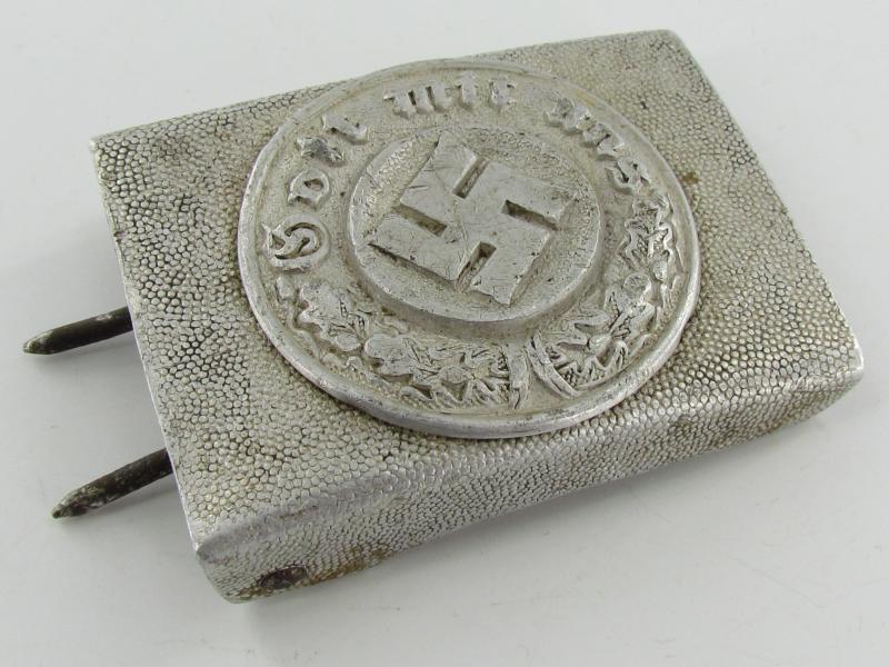Wehrmacht Aluminum EM/NCO Police Buckle with Belt 1942