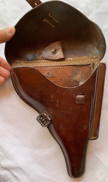 German P08 Holster in Chocolate Brown Leather 'CEY 41'