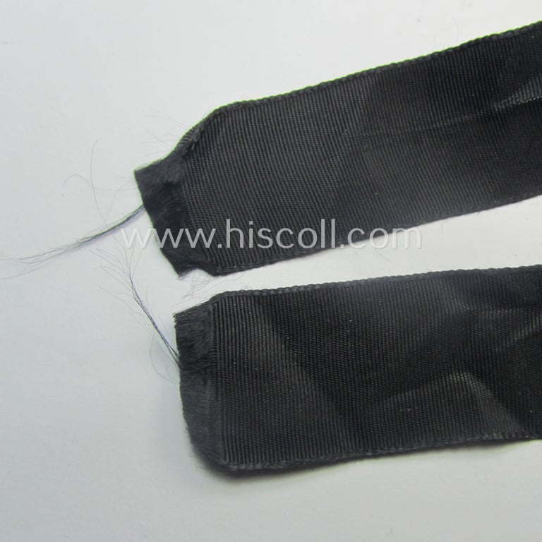 Moderately worn (example) of the - actually very scarcely encountered! - HJ ('Hitlerjugend') armband (ie. cuff-title) as woven in the neat 'BeVo'-like-pattern, entitled: 'Landdienst der HJ'