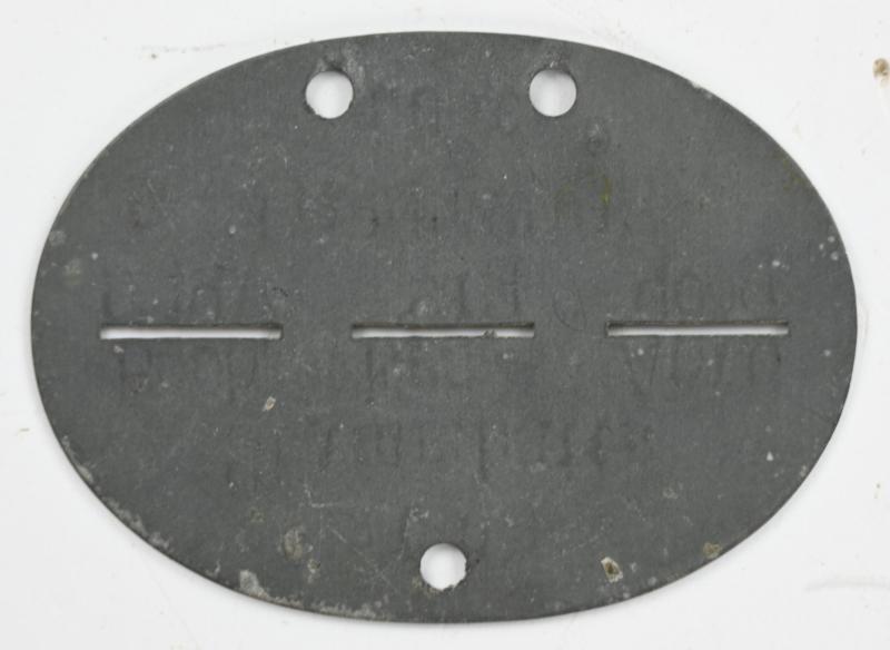 German WH Dog-Tag 'Stamm-Battr. Beob.Ers Abt.6''
