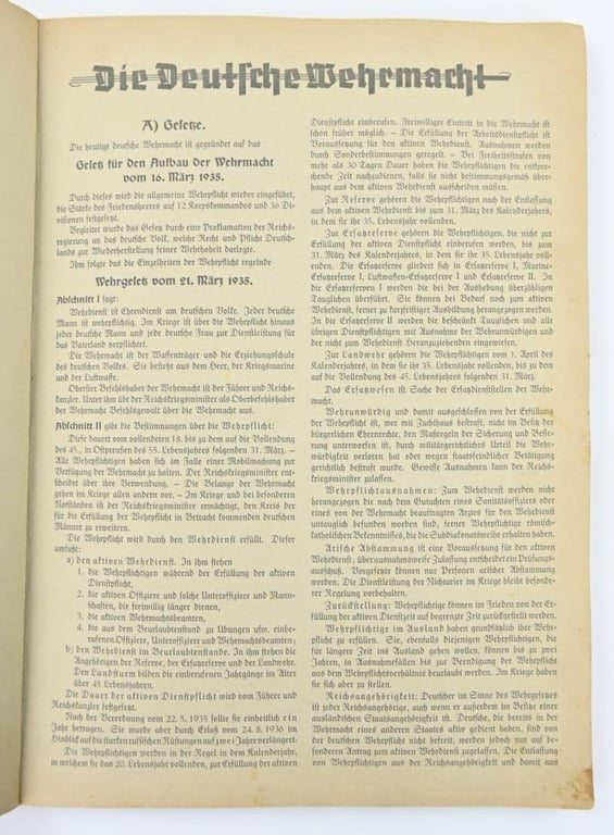 German Cigaretalbum 'Die Deutsche Wehrmacht'