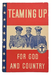 US WW2 Service Booklet 'Teaming Up for God...