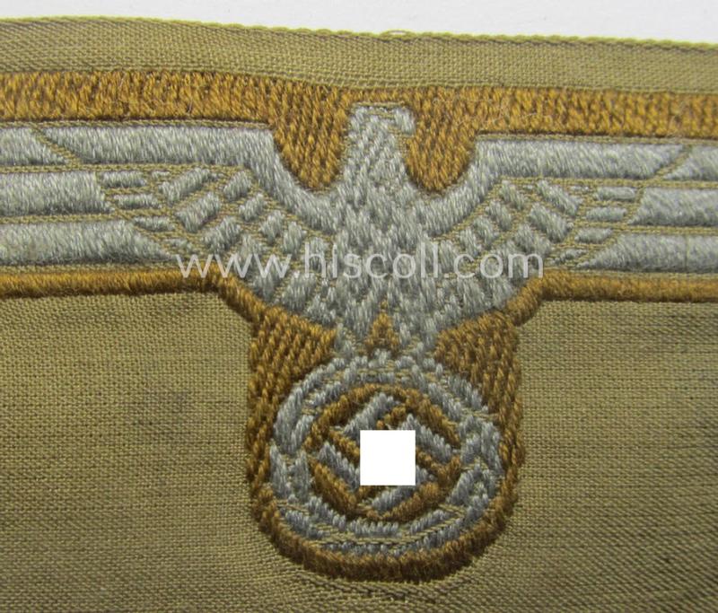 WH (Heeres) 'tropical-issue' (ie. DAK or: 'Deutsches Afrika Korps'-related-) side-cap-eagle