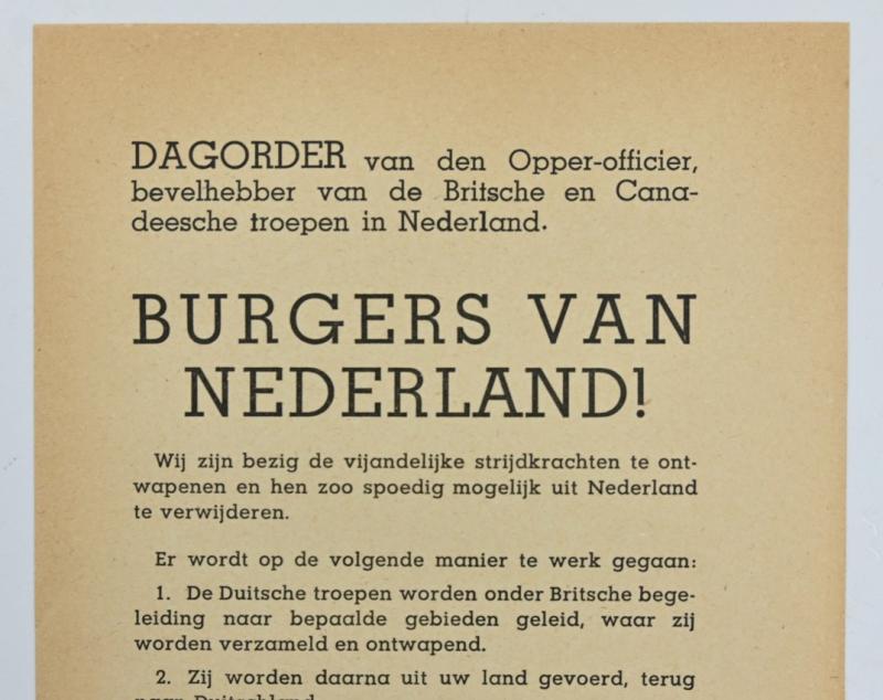 Allied WW2 Leaflet 'Disarming German Troops'