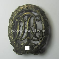 'Reichssportabzeichen DRL in Bronze' by the: 'Wernstein'-company